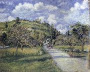 Camille Pissarro The highway oil painting picture wholesale